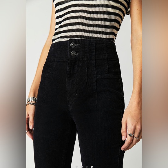 Free people Jayde Cord flare jeans - green - Picture 6 of 9